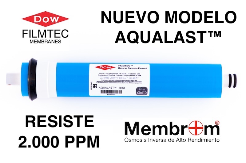 Membrana Osmosis Inversa. 50 GPD y 75 GPD.