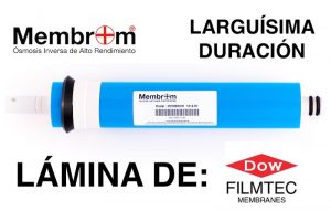 ÓSMOSIS INVERSA BAJO RECHAZO 1:1 FLUJO DIRECTO MEMBROM®  OI-1:1-05-AC(NX)-AR10 - Membranas Osmosis Inversa