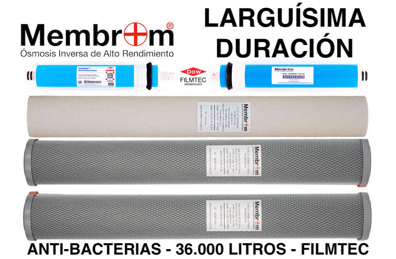 ÓSMOSIS INVERSA BAJO RECHAZO 1:1 FLUJO DIRECTO MEMBROM® OI-1:1-05