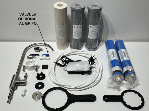 ÓSMOSIS INVERSA PROFESIONAL BAJO RECHAZO 2:1 FLUJO DIRECTO MEMBROM® ANTI-BACTERIAS OI-PR-2:1-07-NX-AB10 - Imagen 3