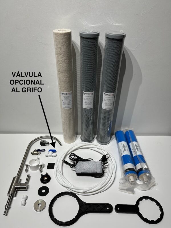 ÓSMOSIS INVERSA PROFESIONAL BAJO RECHAZO 2:1 FLUJO DIRECTO MEMBROM® ANTI-BACTERIAS OI-PR-2:1-07-NX-AB20 - Imagen 3