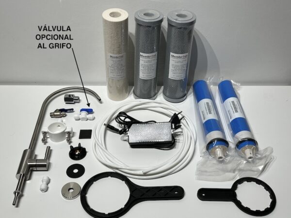 ÓSMOSIS INVERSA PROFESIONAL BAJO RECHAZO 1:1 FLUJO DIRECTO MEMBROM® ANTI-BACTERIAS OI-PR-1:1-05-NX-AB10 - Imagen 3