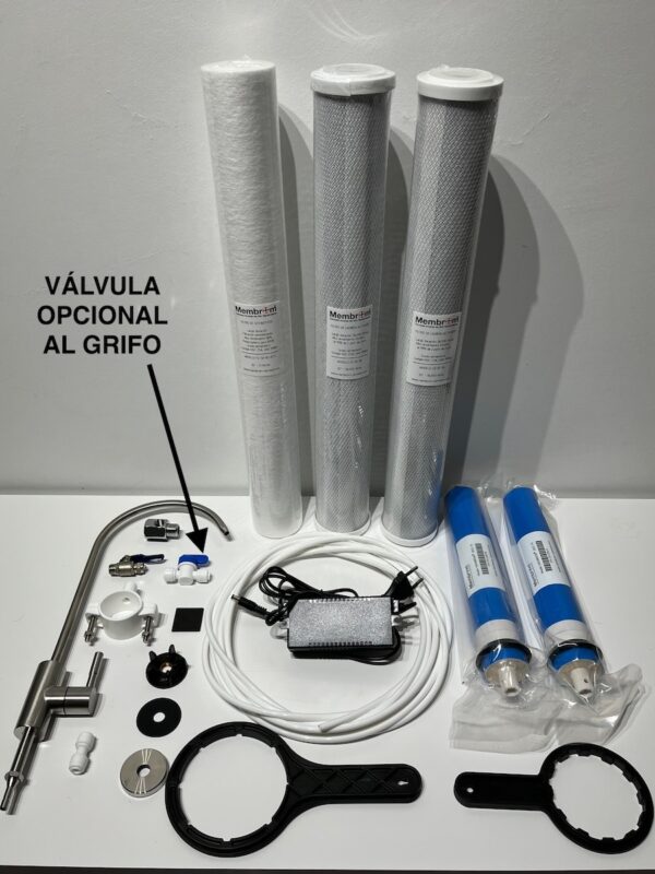 ÓSMOSIS INVERSA PROFESIONAL BAJO RECHAZO 1:1 FLUJO DIRECTO MEMBROM® OI-PR-1:1-05-NX-AR20 - Imagen 3
