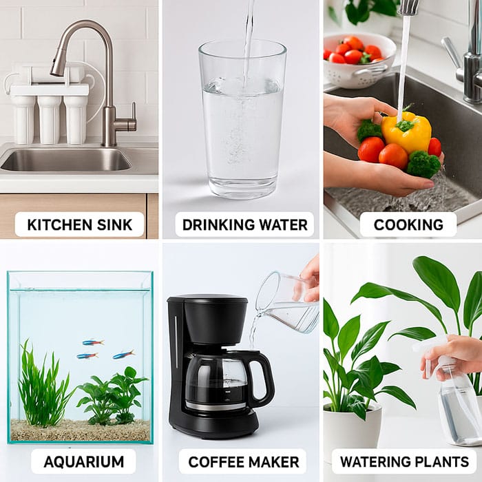 Usos del Agua de Ósmosis Inversa en el Hogar