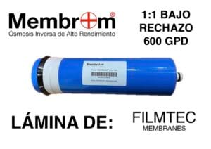 Membrana 600 GPD 3012 con lámina Filmtec™ recambio osmosis inversa