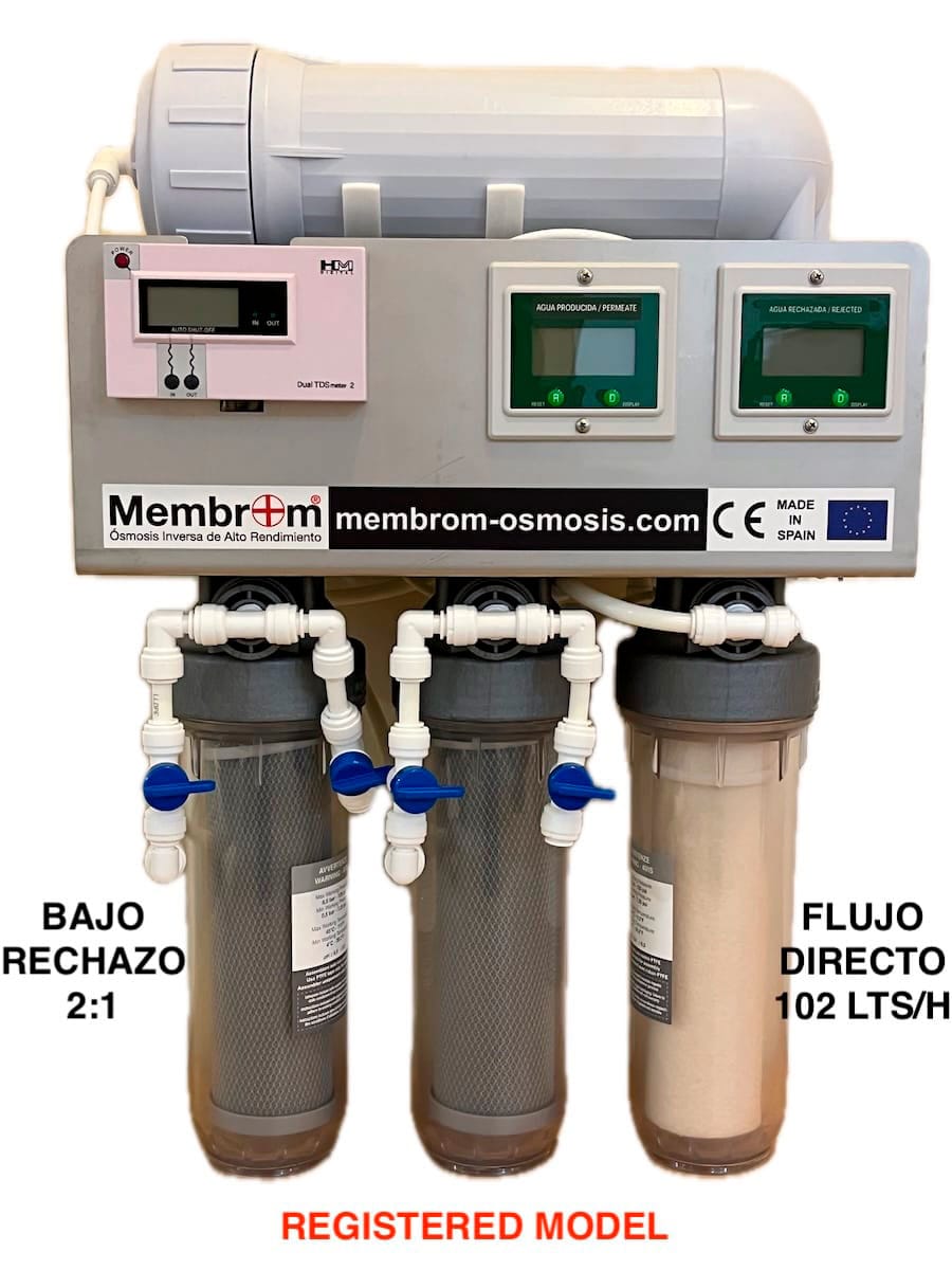 Máquina Osmosis Inversa 1200 GPD Flujo Directo